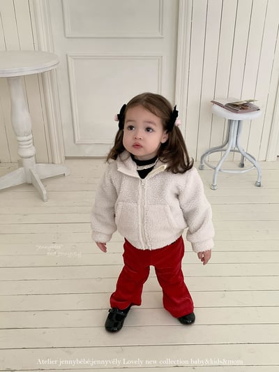 JE 424｜(80-110cm)  絨毛小喇叭長褲13