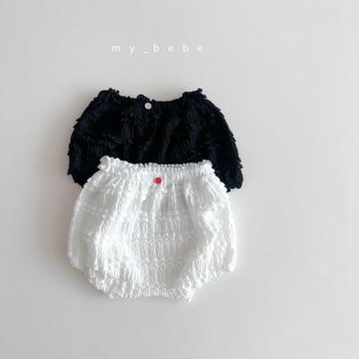 my_bebe14｜(58-72cm) 花邊層次燈籠褲10