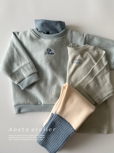 AOSTA28｜(6m-5y) 磨毛簡約上衣11