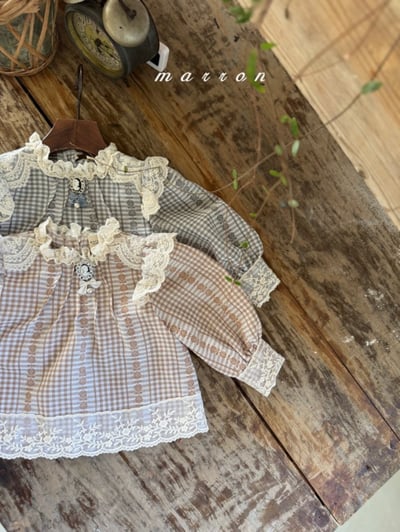 Marron14｜(1y-6y) 蕾絲花邊襯衫14