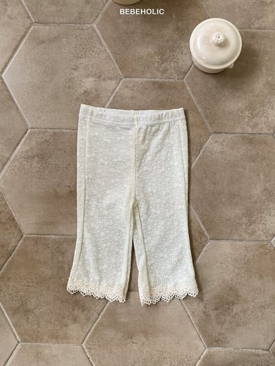 Bebe holic05｜(3m-18m) 小花蕾絲邊褲10