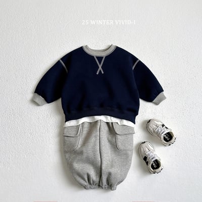 vivid56｜(78cm-125cm) 撞色休閒上衣6