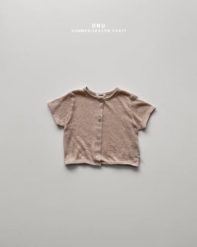 onu37｜(70cm-115cm) 針織短袖開襟外套10