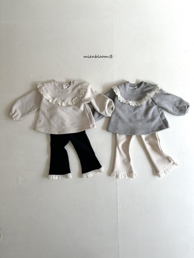 Bloom.b37｜(0m-24m/85cm-125cm) 蕾絲邊喇叭褲14