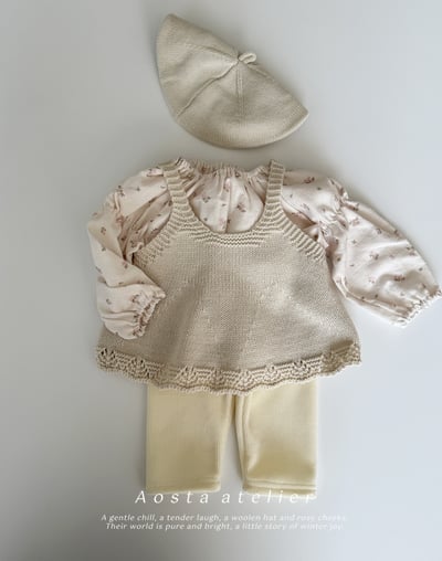 AOSTA29｜(6m-5y) 碎花縮口袖上衣12