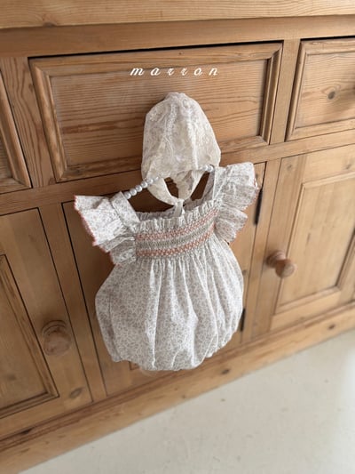 Marron10｜(3m-18m 1y-6y) 日落編織花包屁衣/洋裝11