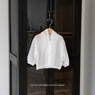 M-KIDS11｜(65-115cm) 小標連帽拉鍊外套8