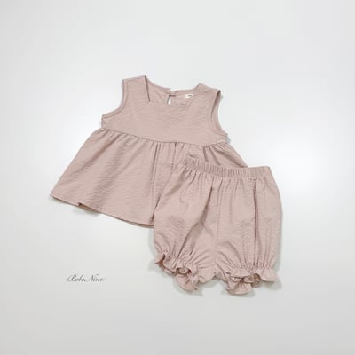 bebe nine17  (6m-24m) 2色氣質波浪無袖套裝7