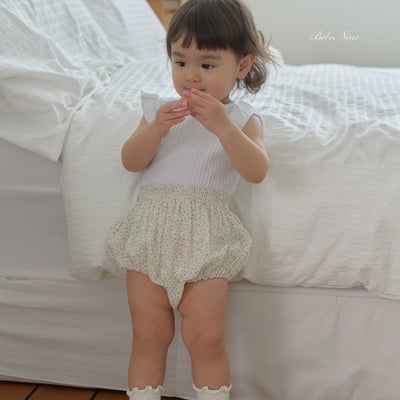 bebe nine10  (6m-24m) 4色可愛小碎花包屁褲17