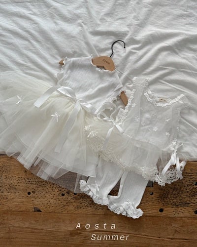 AOSTA65｜(6m-5y) 3款山茶花蕾絲連身裙18