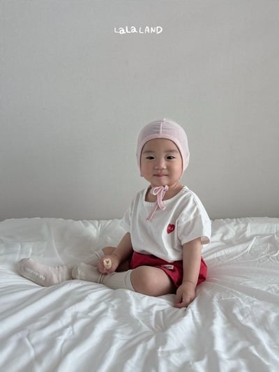 lala land12｜(3m-18m) 4色口袋愛心標棉質短褲7