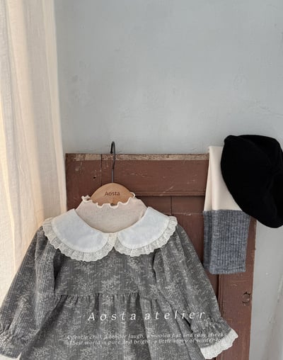 AOSTA50｜(6m-5y) 蕾絲花邊碎花洋裝22