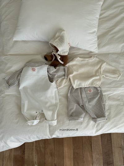 Bloom.b43｜(0m-18m) 素面包屁連身衣5