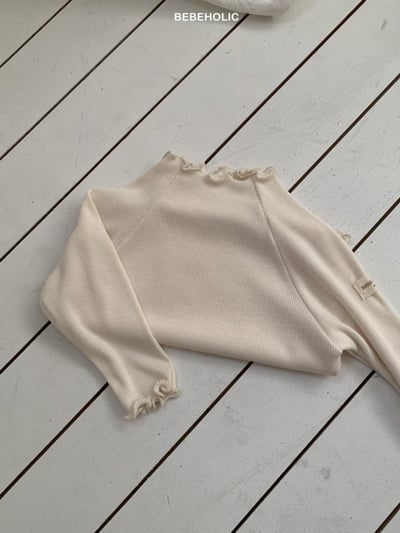 Bebe holic33｜(3m-18m) 木耳邊上衣2