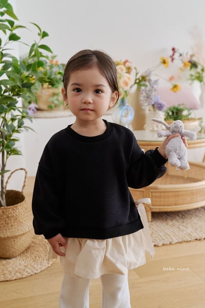 bebe nine34 (65cm-115cm) 2色撞色荷葉摺邊洋裝9