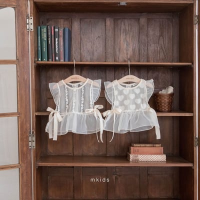 M-KIDS50｜(65-115cm) 蕾絲薄紗背心13
