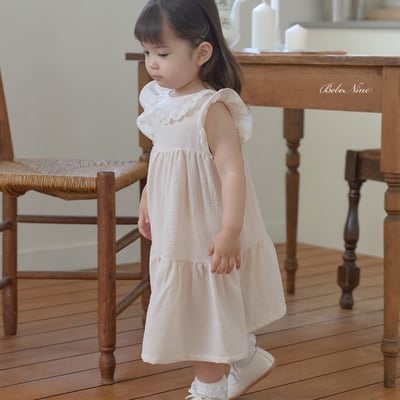 bebe nine42  (65cm-115cm) 2色氣質蕾絲領洋裝14