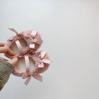 毛毛蝴蝶結學步鞋9