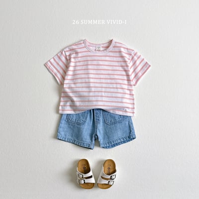 vivid35｜(78cm-125cm) 4款簡單素色條紋上衣(2入組)9