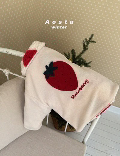 AOSTA20｜(6m-5y) 草莓刷毛雙面外套18