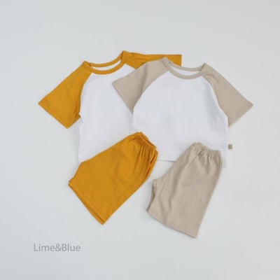 LIME&BLUE15｜(80-118cm)  糖果拼色運動服5