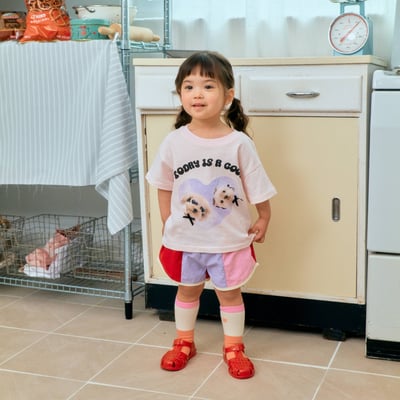 1st blue34｜(~93-118cm) 小狗愛心印花上衣8