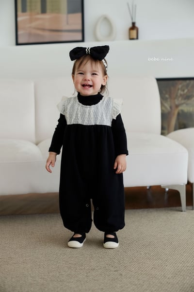 bebe nine09 (65cm-75cm) 3色飛袖緞帶連身衣2