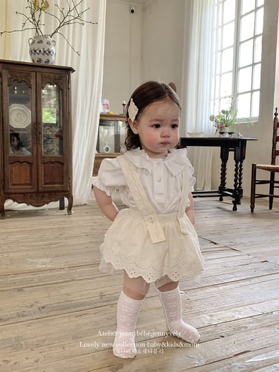 JE19｜(73-120cm) 花邊襯衫/吊帶包屁裙1