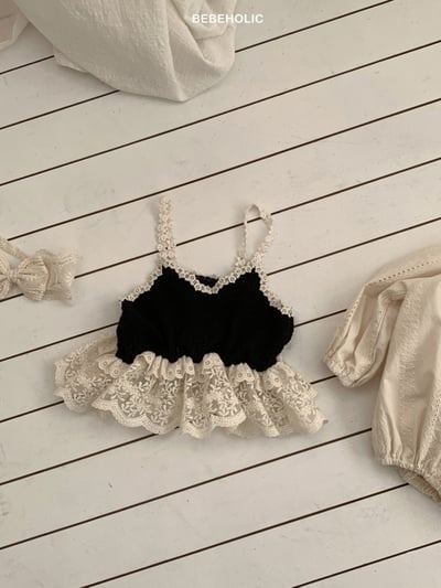 Bebe holic15｜(3m-18m) 針織蕾絲小花背心6