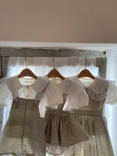 Anne Shirley17｜(3m-22m) 1色格紋吊帶短褲8
