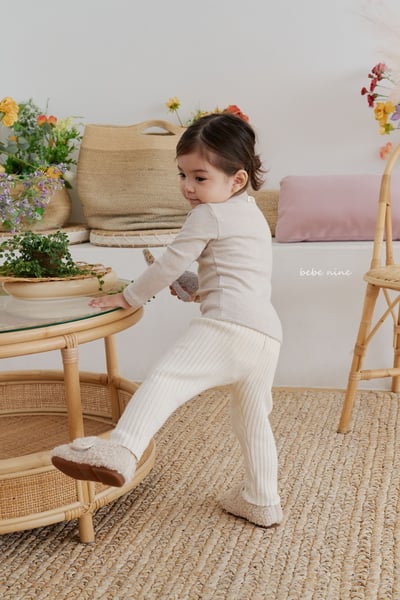 bebe nine24 (65cm-115cm) 3色保暖羅紋緊身褲5
