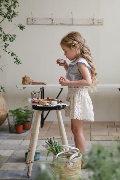 FLO34｜(75-140) 鏤空雕花短褲18