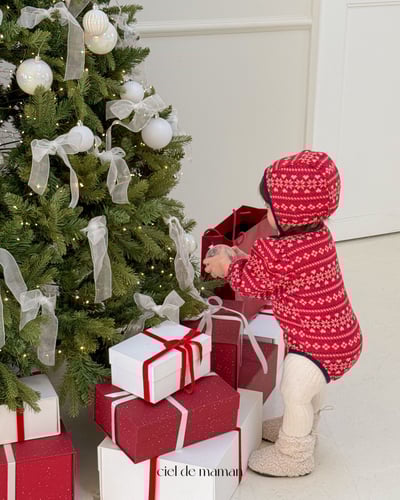 Cieldemaman11｜(3M~15M)  2色雪花針織包屁衣16