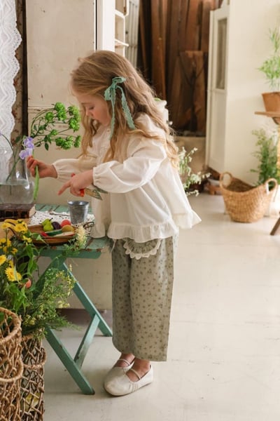 FLO39｜(75-140) 3色法式傘狀荷葉襯衫19