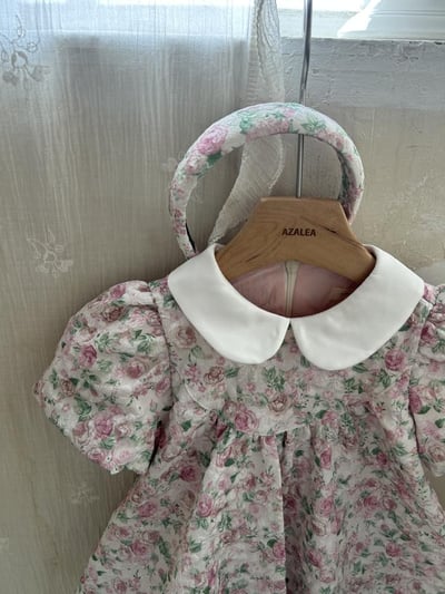 Azalea10｜(85-118cm) 甜美碎花連身裙8