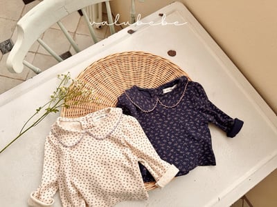 Valubebe46｜(65-90) 翻領碎花上衣11