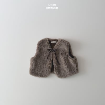 Lindo75｜(80cm-125cm) 緞帶刷毛背心3