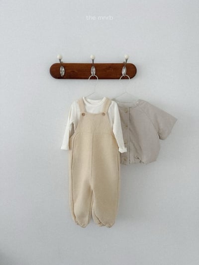 MiniRobe29｜(70-110) 壓紋吊帶連身褲8