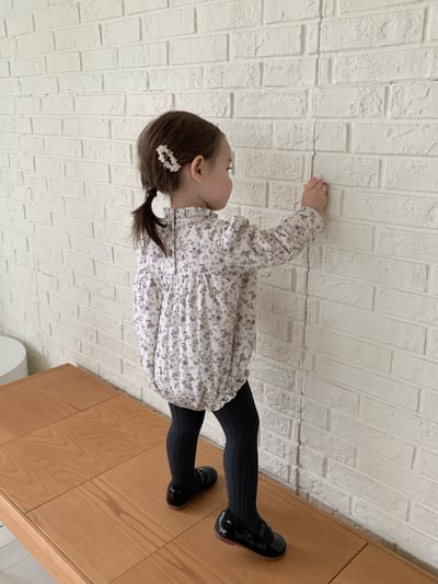 JE604｜(66cm-100cm) 紫碎花鋪棉包屁衣/傘狀外套17