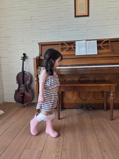 Color25｜(75-115cm) 細肩條紋套裝10