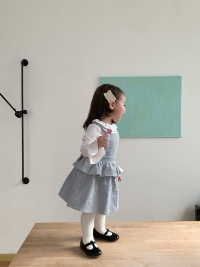 JE637｜(73cm-110cm) 麻花和葉背心洋裝/喇叭袖上衣17