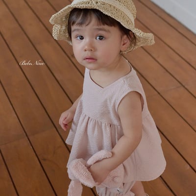 bebe nine17  (6m-24m) 2色氣質波浪無袖套裝8