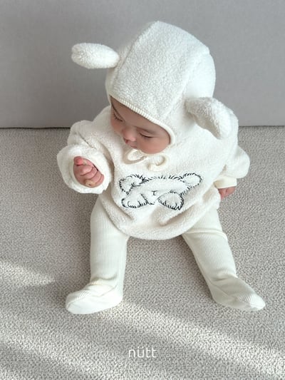 Nutt06｜(3m-16m) 小熊刷毛含小熊帽11