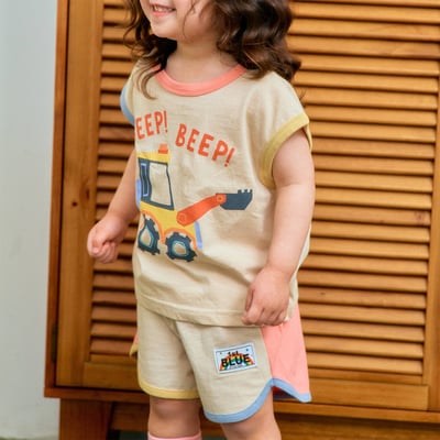 1st blue20｜(~93-118cm) 繽紛配色短褲2