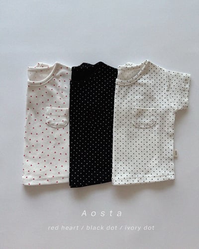 AOSTA54｜(6m-5y) 3款口袋圓領上衣2