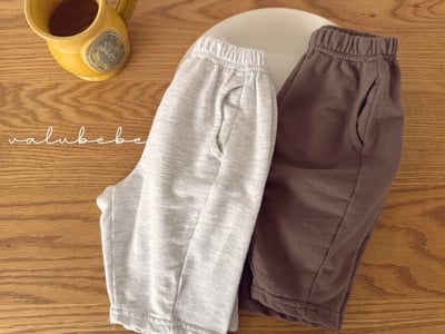 Valubebe40｜(65-90) 壓線休閒七分褲7