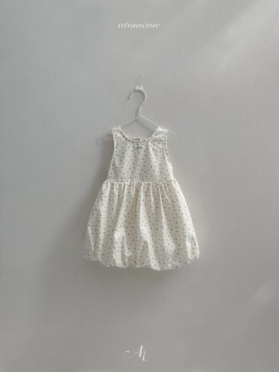 Atomeme42｜(70-110) 碎花綁帶氣球洋裝11
