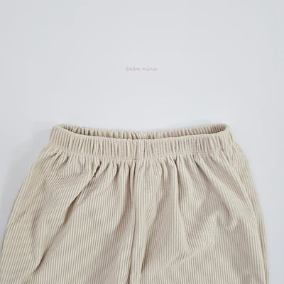 bebe nine39 (65cm-115cm) 3色壓紋素面縮口褲6