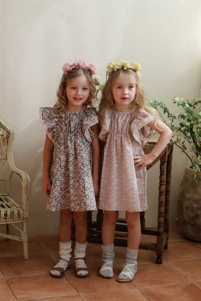 FLO14｜(75-140) 小碎花連身洋裝1