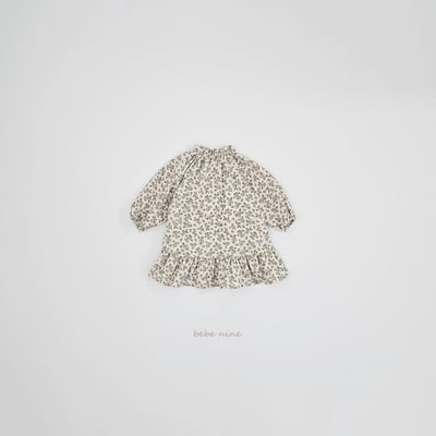 bebe nine42 (65cm-115cm) 2色荷葉裙擺洋裝8